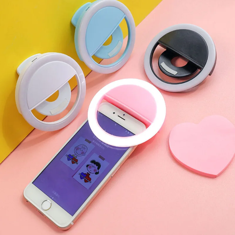 Selfie žiedas, šviesos, Kamera Clip-on Mobiliųjų telefonų žiedas šviesos Portable LED vaizdo šviesos Didinti Iki Selfie Lempa Išmanųjį telefoną Grožis