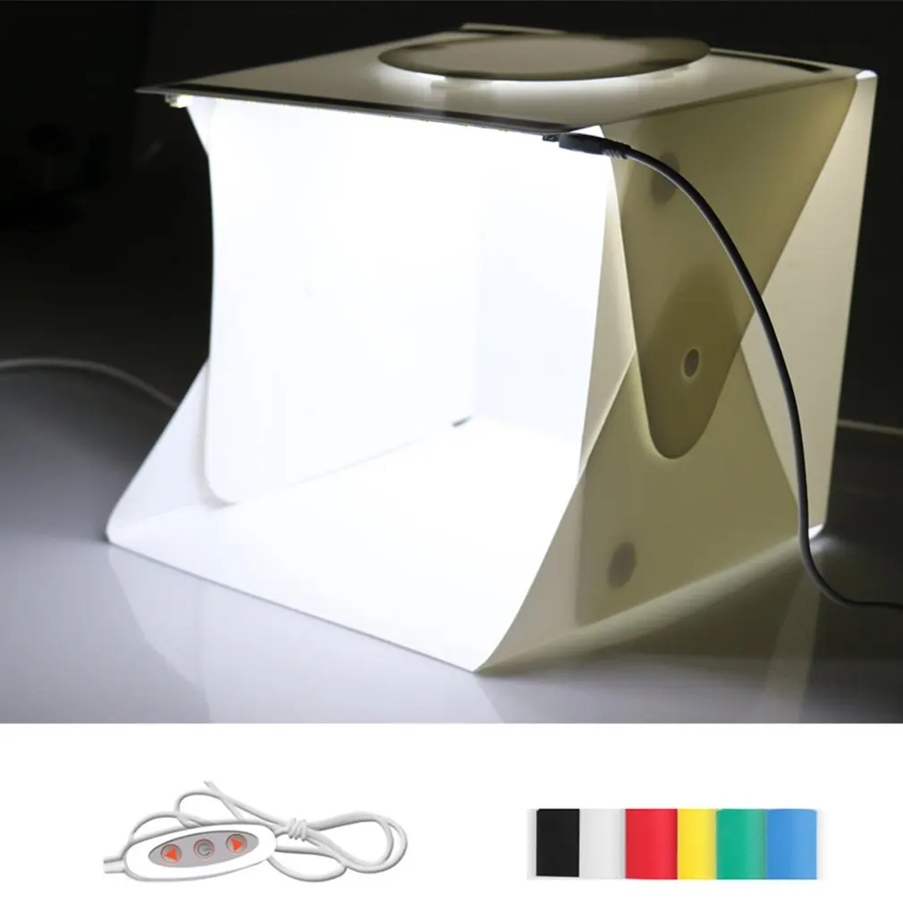 LED pabrėžti, Sulankstomas Nešiojamų Led Mini Studija Minkštas Švieslentę Fotografijos, Šviesos, Mažų Paprasta Nuotrauka Vandeniui Rekvizitai