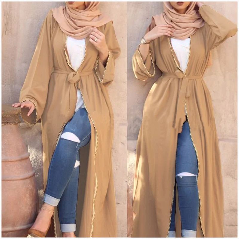 Naujas Abaja Dubajuje Suknelė Musulmonų Apdaras Burqa Kuftan Pakistano Suknelės Moterims, Maroko Kaftan turkijos Megztinis Ilgas Arabų drabužiai