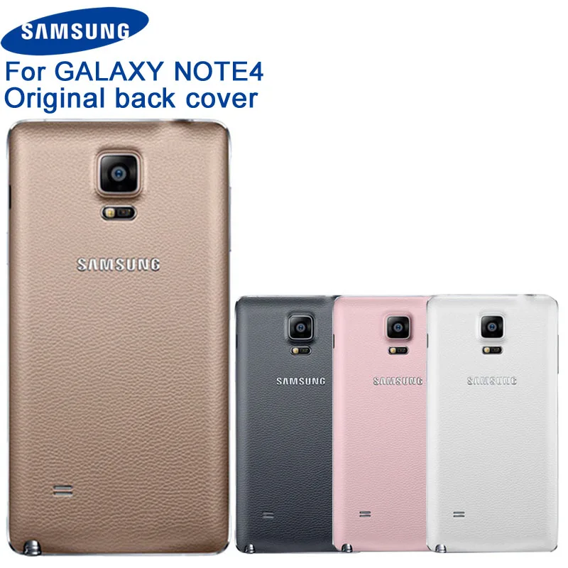 Originalaus Samsung Akumuliatoriaus Dangtelį Būsto Samsung Galaxy Note4 N9100 N910H 4 Pastaba N9100 Telefono Baterija Backshell Galinį Dangtelį