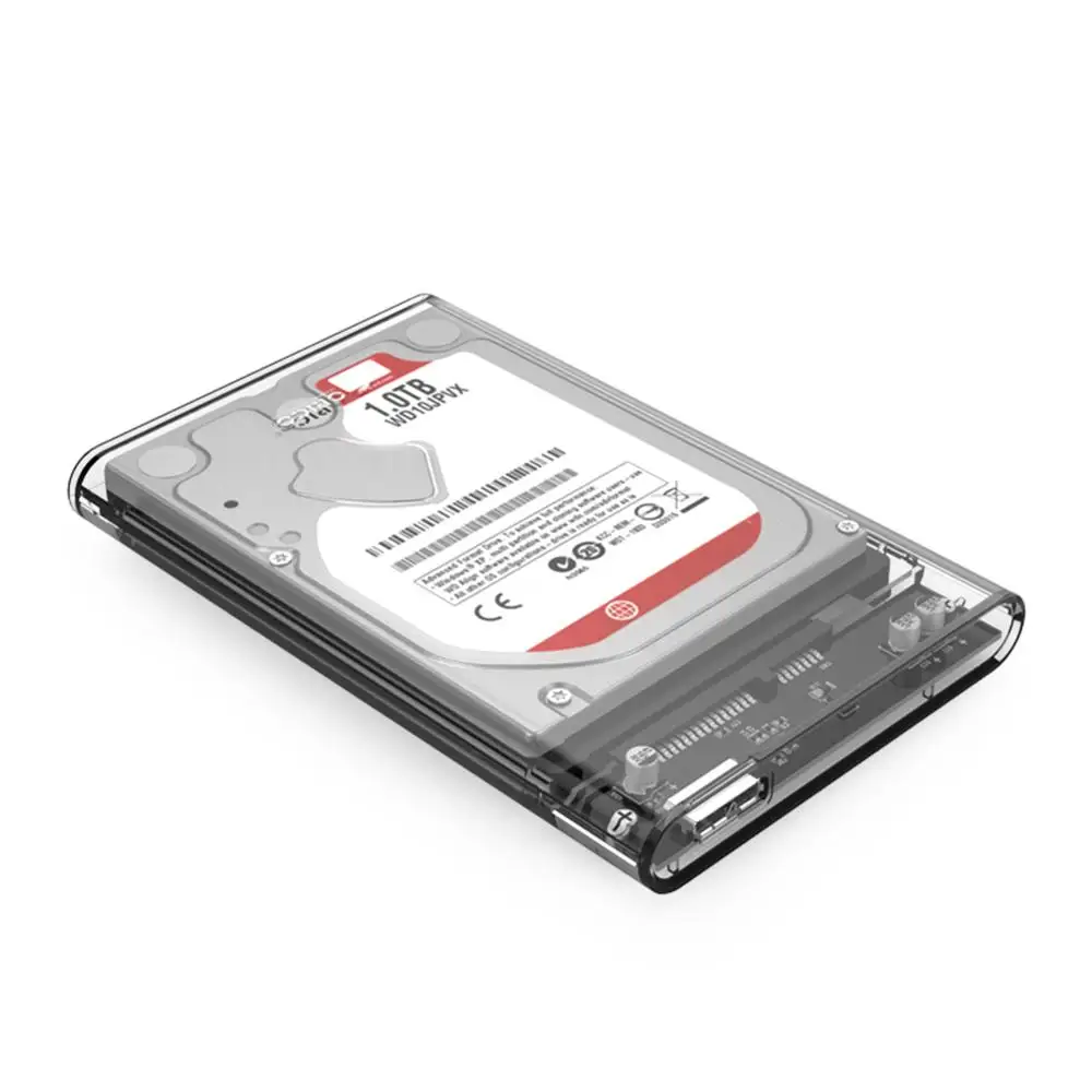 ORICO 5 Gbps Skaidrus 2.5 SATA USB 3.0 HDD Išorinį Kietąjį Diską Talpyklos Įrankį Nemokamai Atveju 2TB SSD