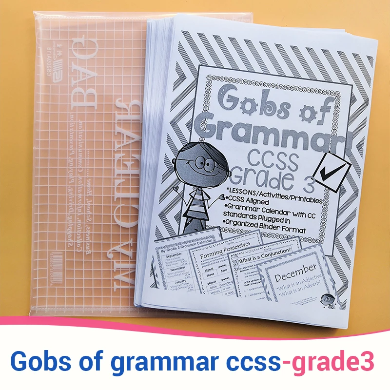 Gobs Gramatikos CCSS 3 Klasė Mokytis anglų kalbos Knyga, Namų darbus Darbaknygę Vaikams Lapus Švietimo Žaislai Vaikams