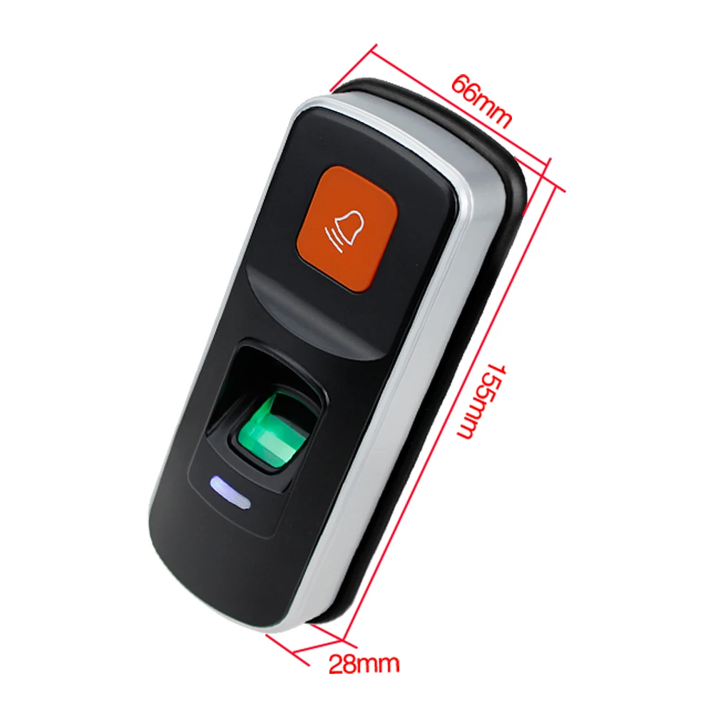 RDA Pirštų Prieigos Kontrolės Sistema, Biometrinių Skaitytojas Durų Atidarytuvas Atskiras Prieigos Valdiklis 125KHz Keyfobs SD kortelės Palaikymas