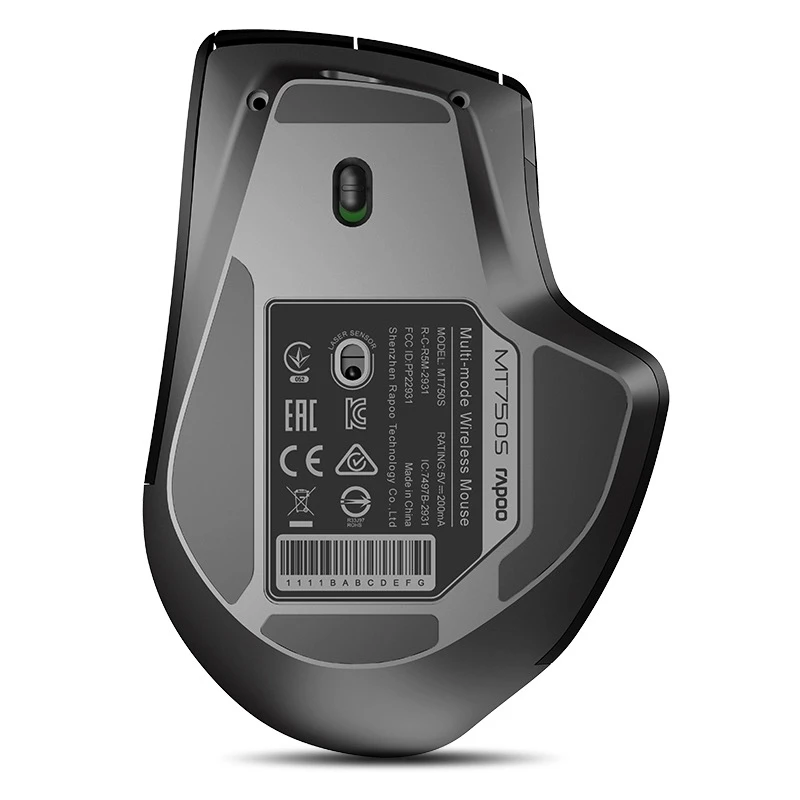 Naujas Rapoo MT750S Įkrovimo Multi-mode Belaidės Pelės Perjungti Bluetooth 3.0/4.0-2,4 G, Keturių Prietaisų Jungtis