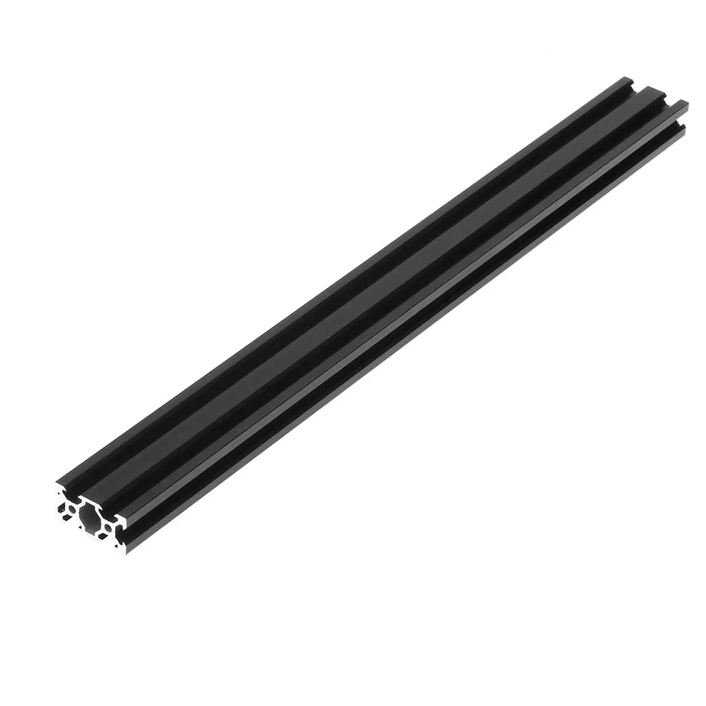 Juodos spalvos 100-1000mm 2040 V-Įpjovos Aliuminio Profilių Ekstruzijos Rėmas CNC 