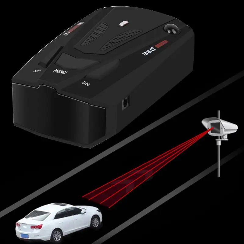 V7 Automobilių Sunkvežimio Greitis 360 Laipsnių Transporto priemonės Radaro Detektorius Balso Įspėjimo įspėjimą 16 Juosta Auto LED Ekranas anglų/rusų kalba