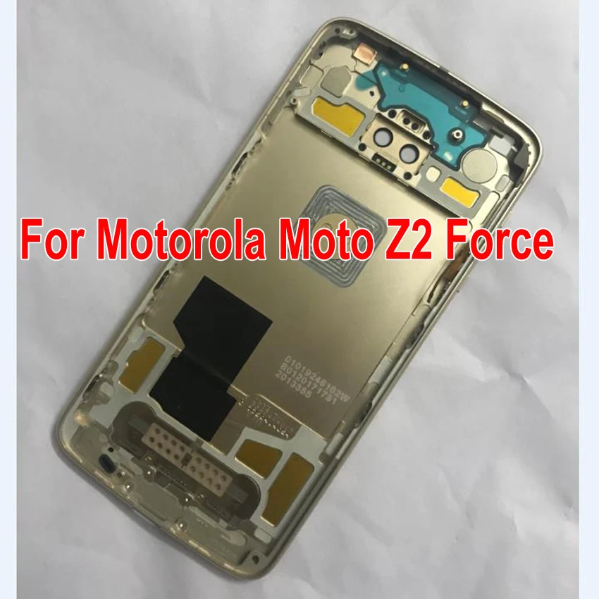 Originalas Geriausias Motorola Moto Z2 Jėga Atgal Akumuliatoriaus Dangtelį Būsto Duris, Galiniai Atveju Telefono Dangtelį su Kameros Stiklo Objektyvas + Mygtukai