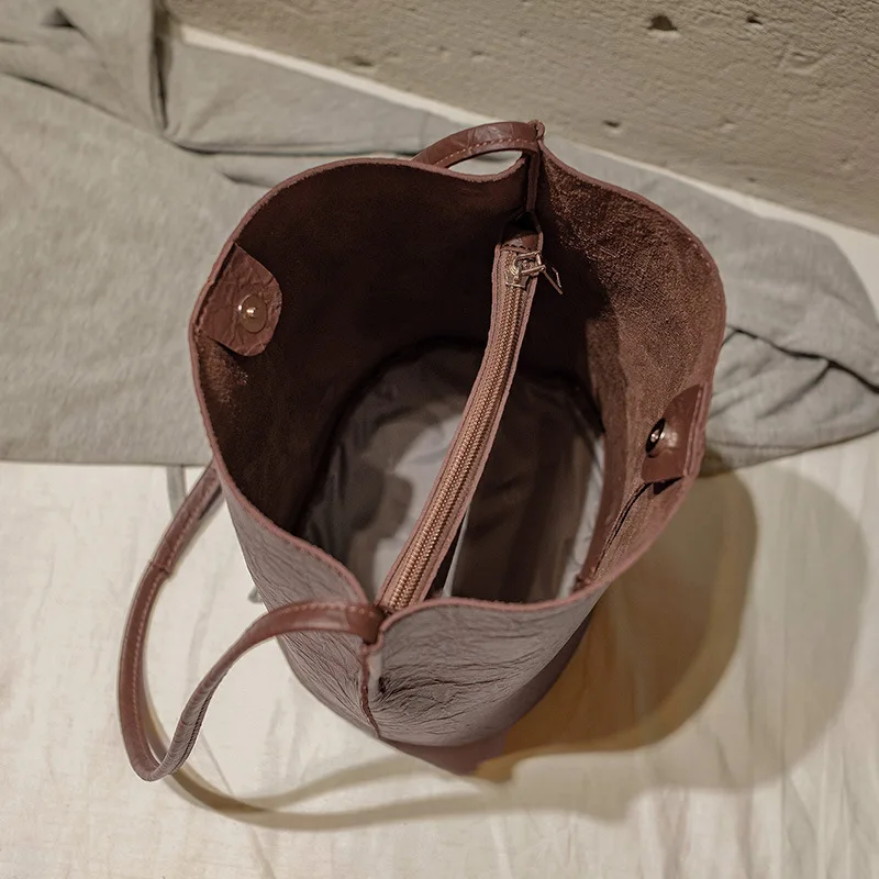 Krepšys Moterų Oda Kibirą Prabangių Rankinių Dizaineris 2019 Garsaus Prekės Ženklo Didelės Talpos Pirkinių Kelionės Peties Crossbody Moterų Krepšys
