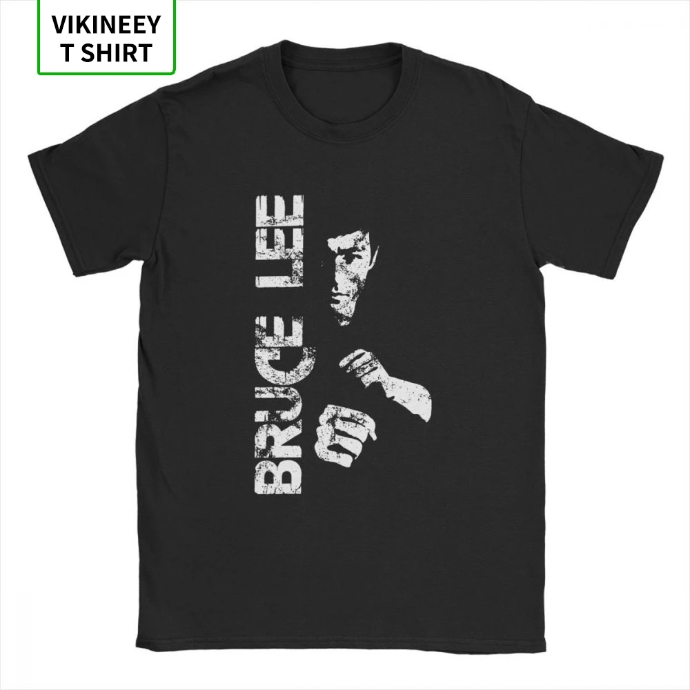 Bruce Lee Vyrų Marškinėliai Dragon Filmą Kung Fu Brusli Karatė Kinija Juokingi Marškinėliai Trumpomis Rankovėmis T-Shirt Medvilnės Plius Dydis