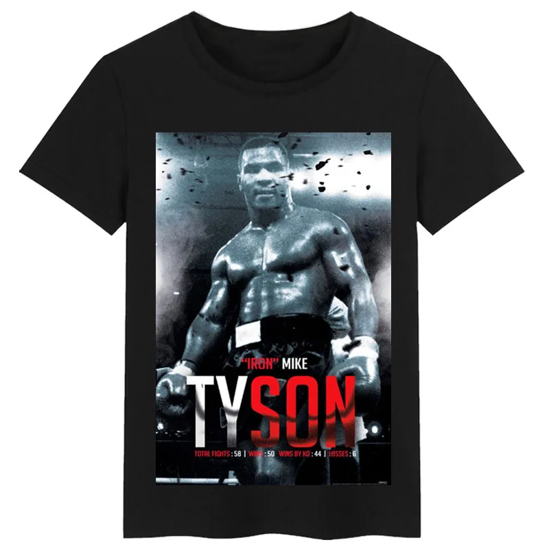 Bokso čempionas Mike Tyson Plakatas Užsakymą Jubiliejų, T-marškinėliai, Unisex Vasaros T-shirt