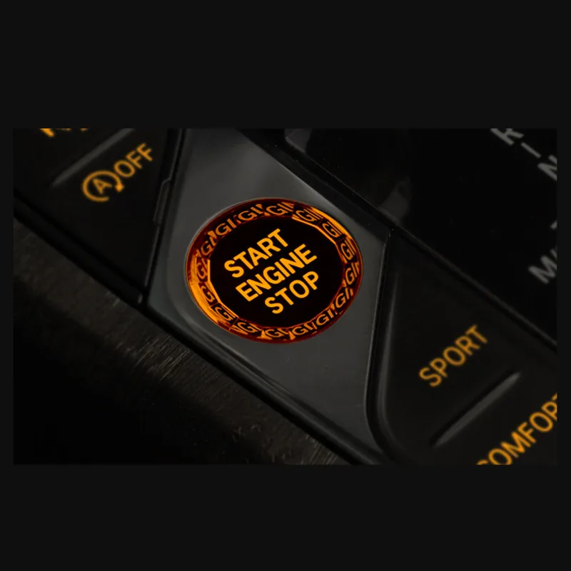 Crystal ENGINE START išjungimo Jungiklis Mygtukas Lipdukas Pakeisti BMW Naujos Serijos 3 8 Serija X5 X7 Z4 G20 G28 G05 G07 325li