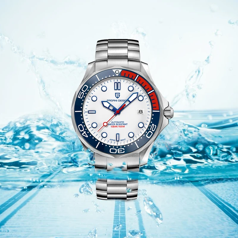 PAGANI DIZAINO 2020 Naujas 007 vyriški Laikrodžiai Prekės prabanga Mechaniniai Laikrodžiai Vyrams Automatinis laikrodis Vyrams, atsparus Vandeniui 100M Laikrodžio Mans