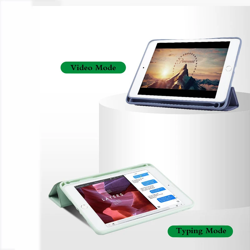 Planšetinio kompiuterio dėklas Su Pieštukas Turėtojas iPad Pro 11 2020 A2228 A2230 A2231 Funda PU Odos Stovėti Silikono Minkštas Viršelis Tablečių Rankovės