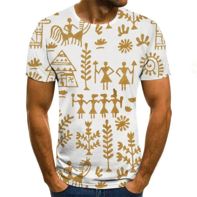 Vasaros naują 3D spausdinimo vyriški marškinėliai atsitiktinis trumparankoviai O-kaklo vyriški T-shirt mados purslų rašalo spausdinimo 3D T-shirt viršų