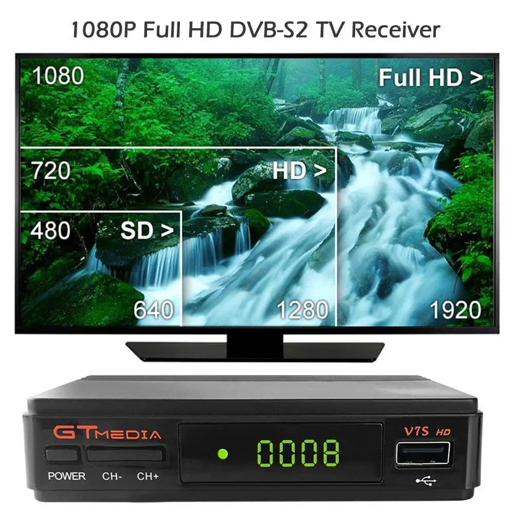 Karšto pardavimo Palydovinės TV Imtuvas Gtmedia V7S HD Receptorių su USB WIFI Paramos Ispanija RUSIJA DVB-S2 palydovinio Dekoderio PK X800 Nova
