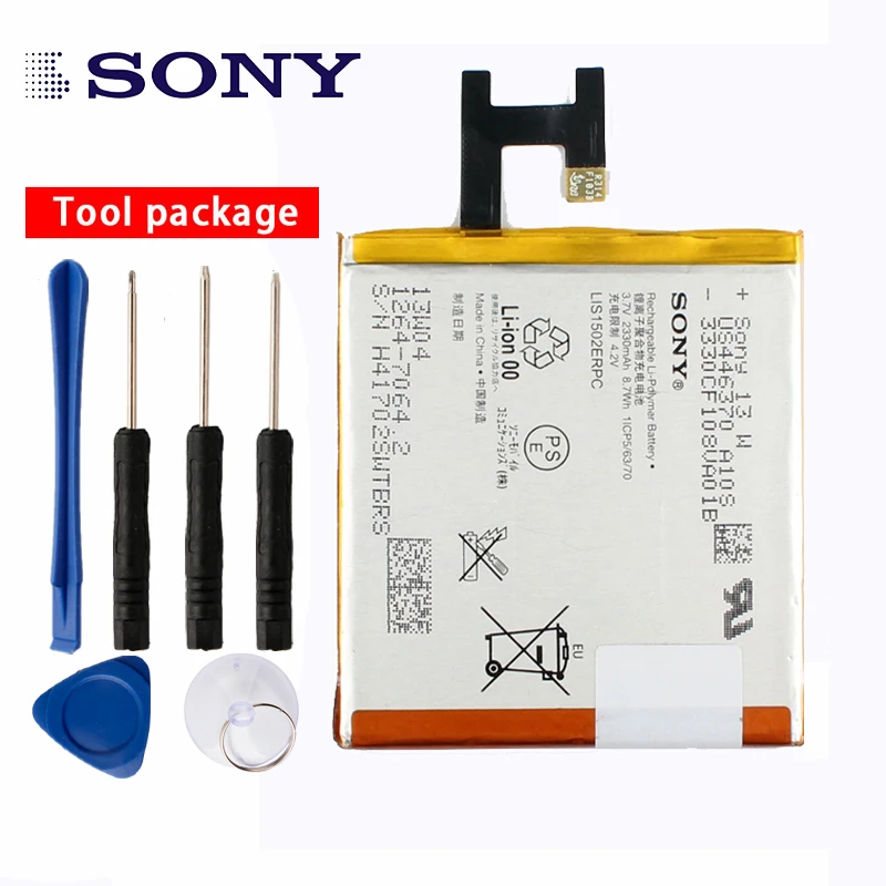Originalus Sony Didelės Talpos Telefono Bateriją Sony Xperia Z L36h LTE C6602 C6603 L36i L36 LT36 LT36i LT36H 2330mAh LIS1502ERPC