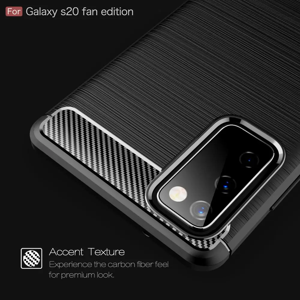 Anglies Pluošto Atveju, Samsung Galaxy S20 Ventiliatorius Edition Silikono Bumper 