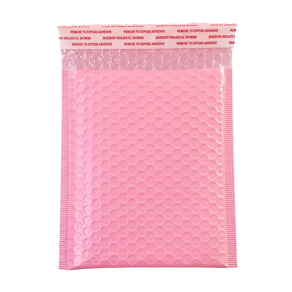 50Pcs Rožinė polymailer vokai Savarankiškai Antspaudas pašto burbulas siuntėjus shippping maišeliai smulkaus verslo prekių Kamšalu vokas #W
