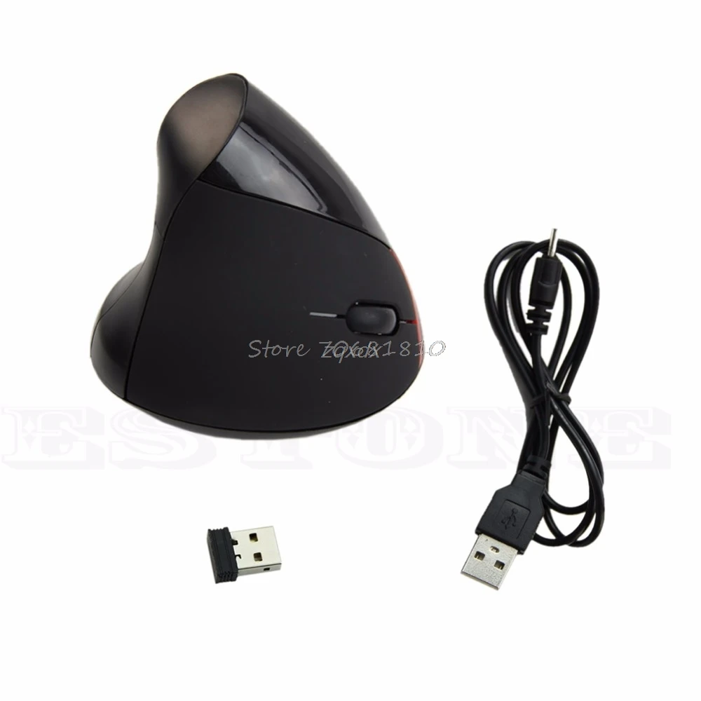 Pelės Ergonomiškas Dizainas, Optinė Pelė, 1600 DPI Belaidis USB Vertikalus Kompiuterio PC Whosale&Dropship