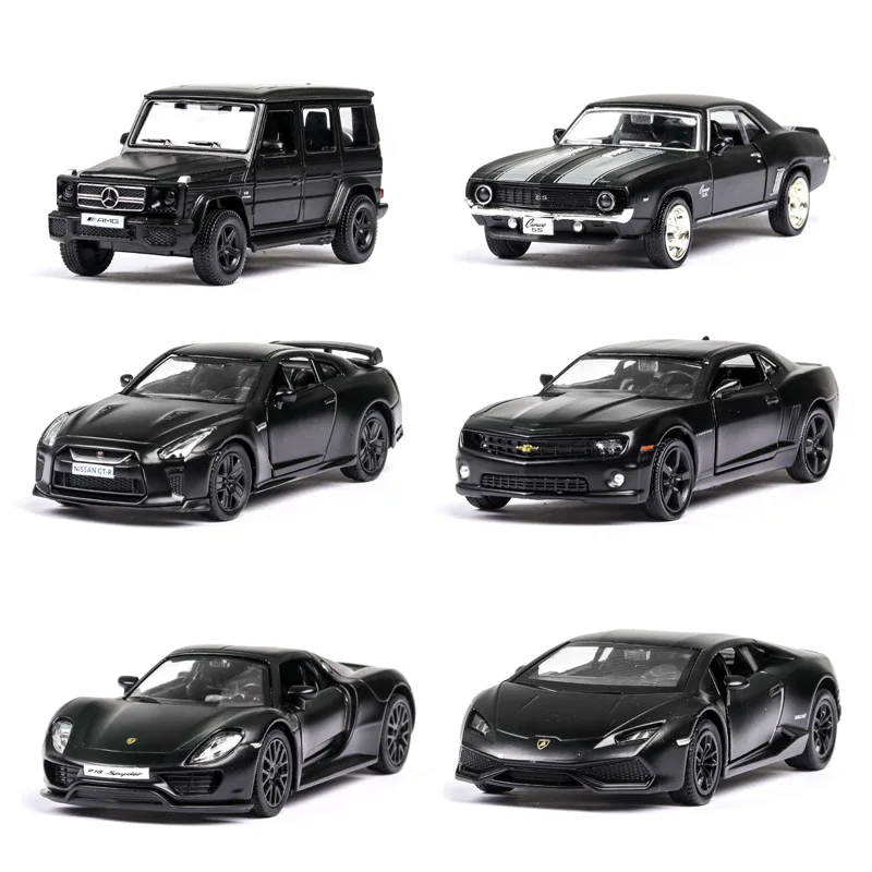 16 Stilių, 1:36 Black Modelio Automobilių Modeliavimo Transporto priemonių Diecast Metalų Lydinio, Už VISUREIGIS Super Sport Automobilio G63 Q7 918 Dovana Žaislas Vaikams ZW