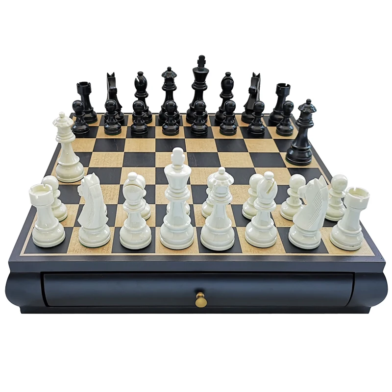 Minimalistinio Mediniai Šachmatų Rinkinį Prabanga Meistriškai Didelio Magnetinio stalo Žaidimai Suaugusiems Šachmatų Rinkinį Turnyro stalo Žaidimas BG50CS