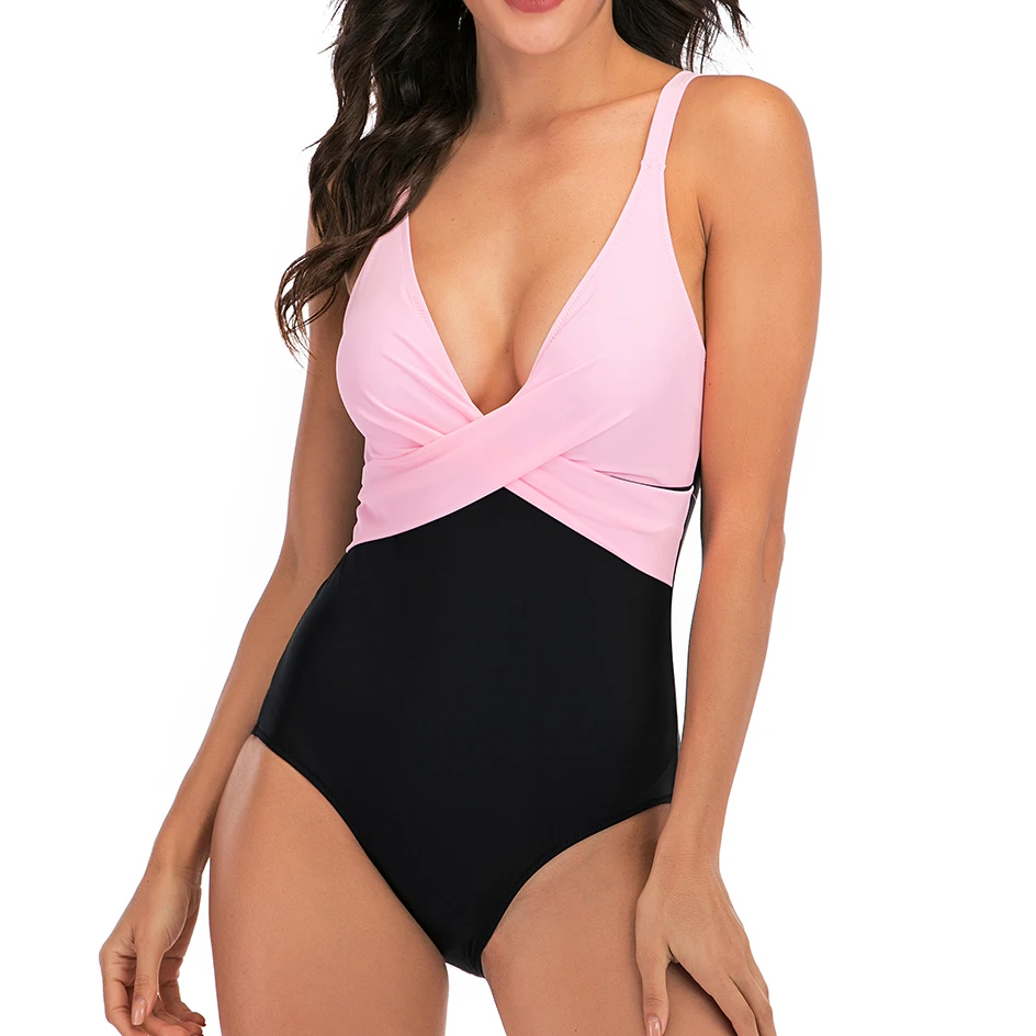 Seksualus Gilus V vientisi maudymosi kostiumėlį Moterų 2020 M. Push Up Maudymosi Kostiumą, Moterims, maudymosi Kostiumėliai, Plaukimo Paplūdimio Monokini Plius Dydžio maudymosi kostiumėlį