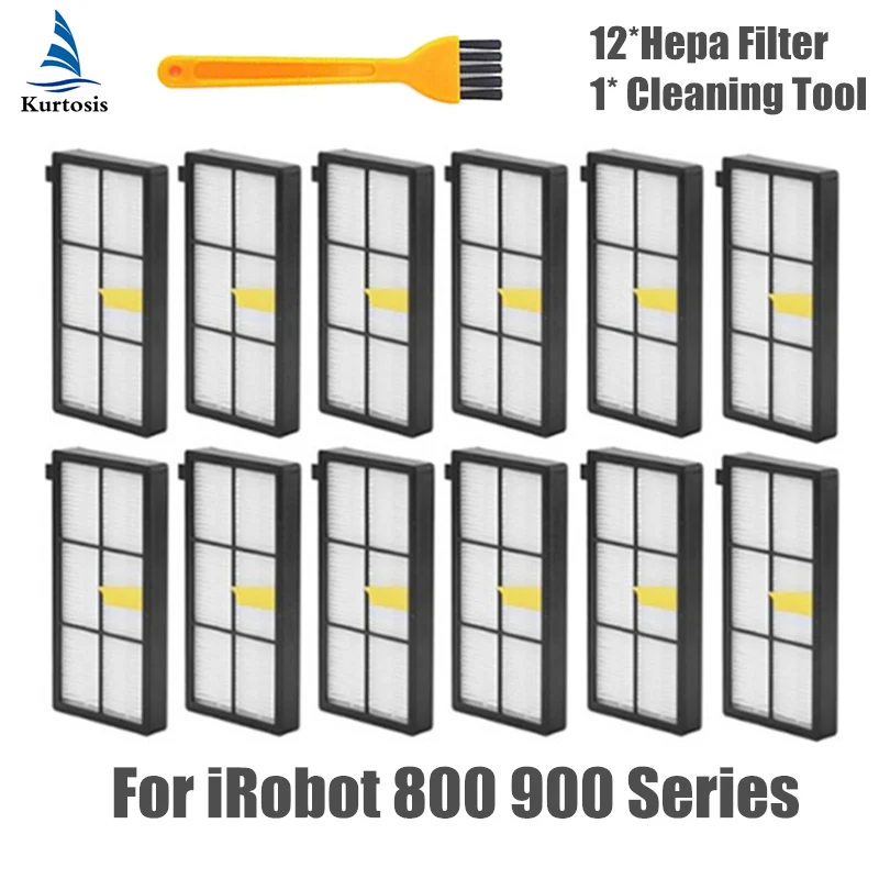 12pcs hepa filtro rinkinys pakeisti iRobot Roomba 800 900 Serijos 870 880 980 Dulkių siurbliu dalys, Priedai