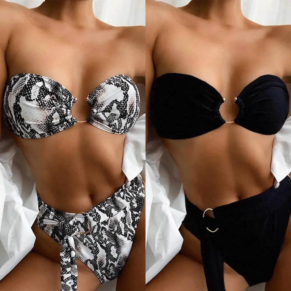 Catei Karrui Nauji moteriški maudymosi kostiumėlį, Prekės Dizainas Leopardas Spausdinti Bikini Padalinta maudymosi kostiumėlį Aukštos Kokybės Seksualus Bikini high juosmeniu plius dydis