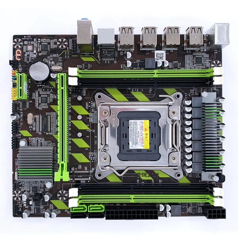 X79 X79G Plokštė Rinkinys su LGA2011 Combo Xeon E5 2620 PROCESORIAUS 2vnt x 4 = 8 gb Atminties DDR3 RAM 133hz PC3 10600R PC Priedai