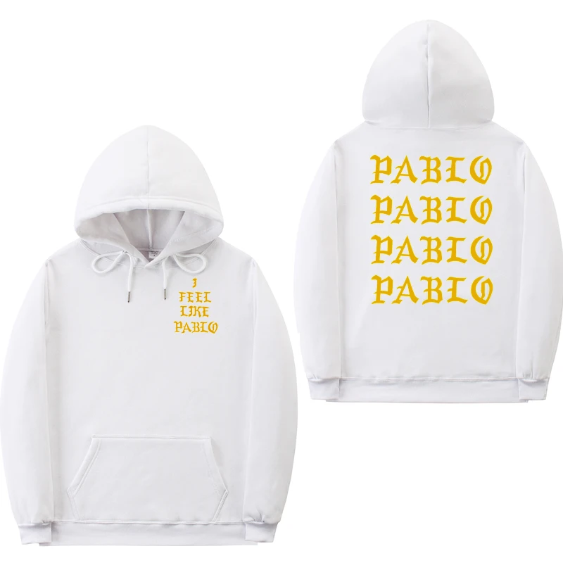 Aš Jaučiu, Kaip Paulius Pablo Kanye West prakaito homme hoodies vyrų Palaidinukė Hoodies Hip-Hop Streetwear Bliuzono pablo hoodie