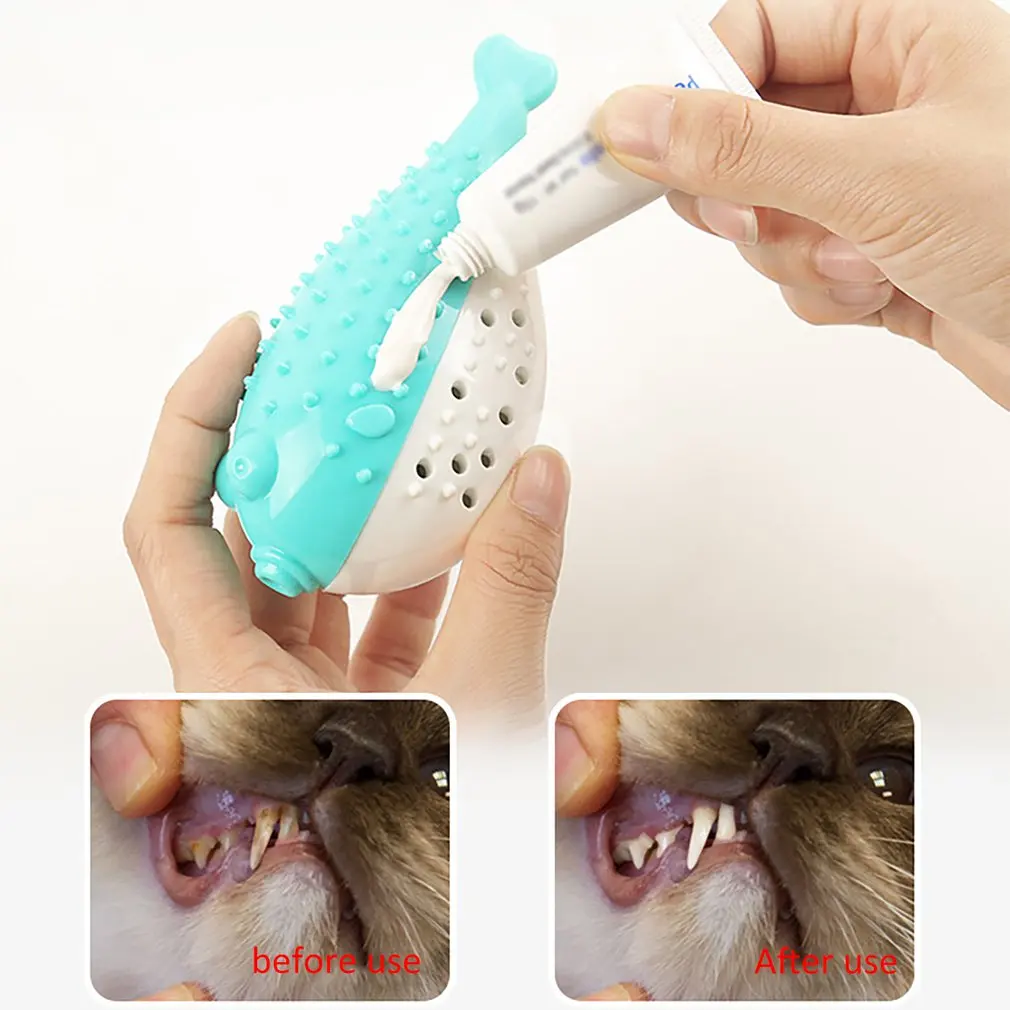 Augintinio Dantų valymas, žaislų, pet Kramtyti teether žaislas dantų šepetėlį, Kačių Žaislas Katėms Žaisti Mokymo Naminių Reikmenys
