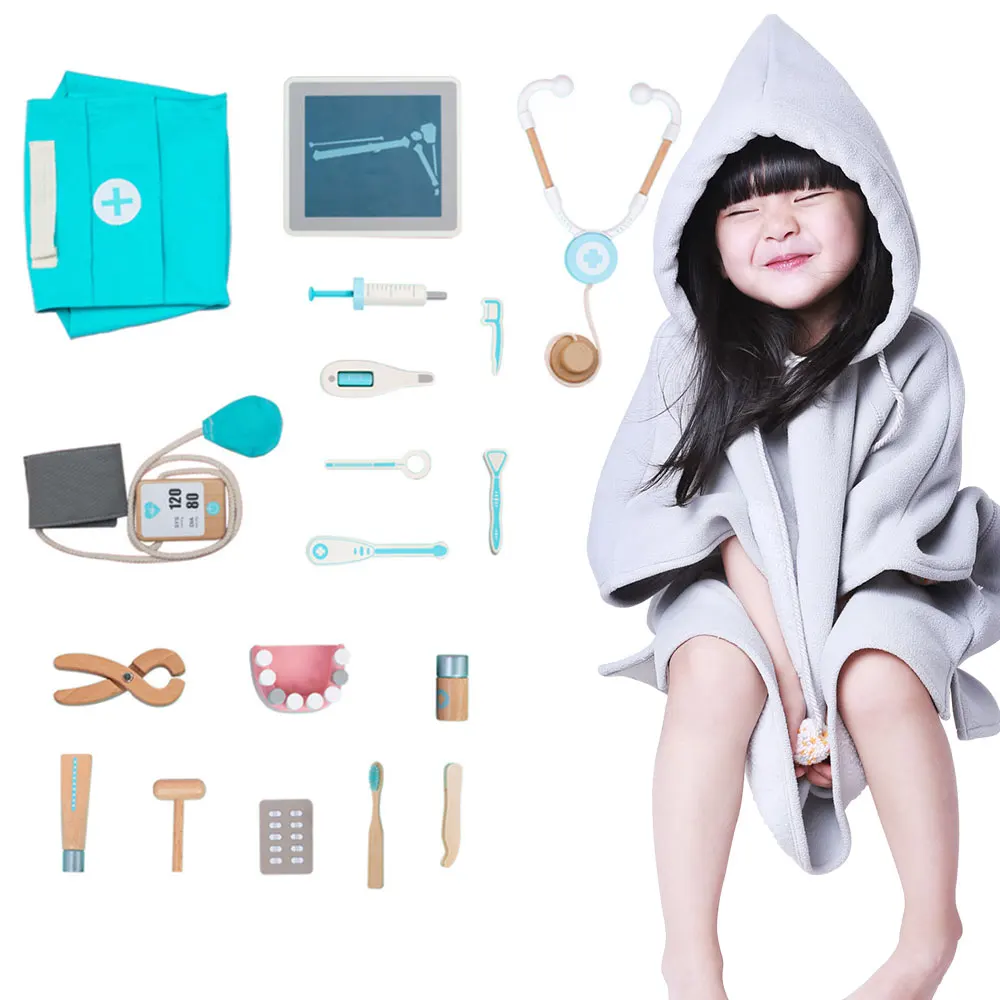 Švietimo Žaislai Vaikams Karšto Medinių Vaikų Modeliavimas Gydytojas Žaislas Realiame Gyvenime Įpurškimo Vaidmenų Žaislas