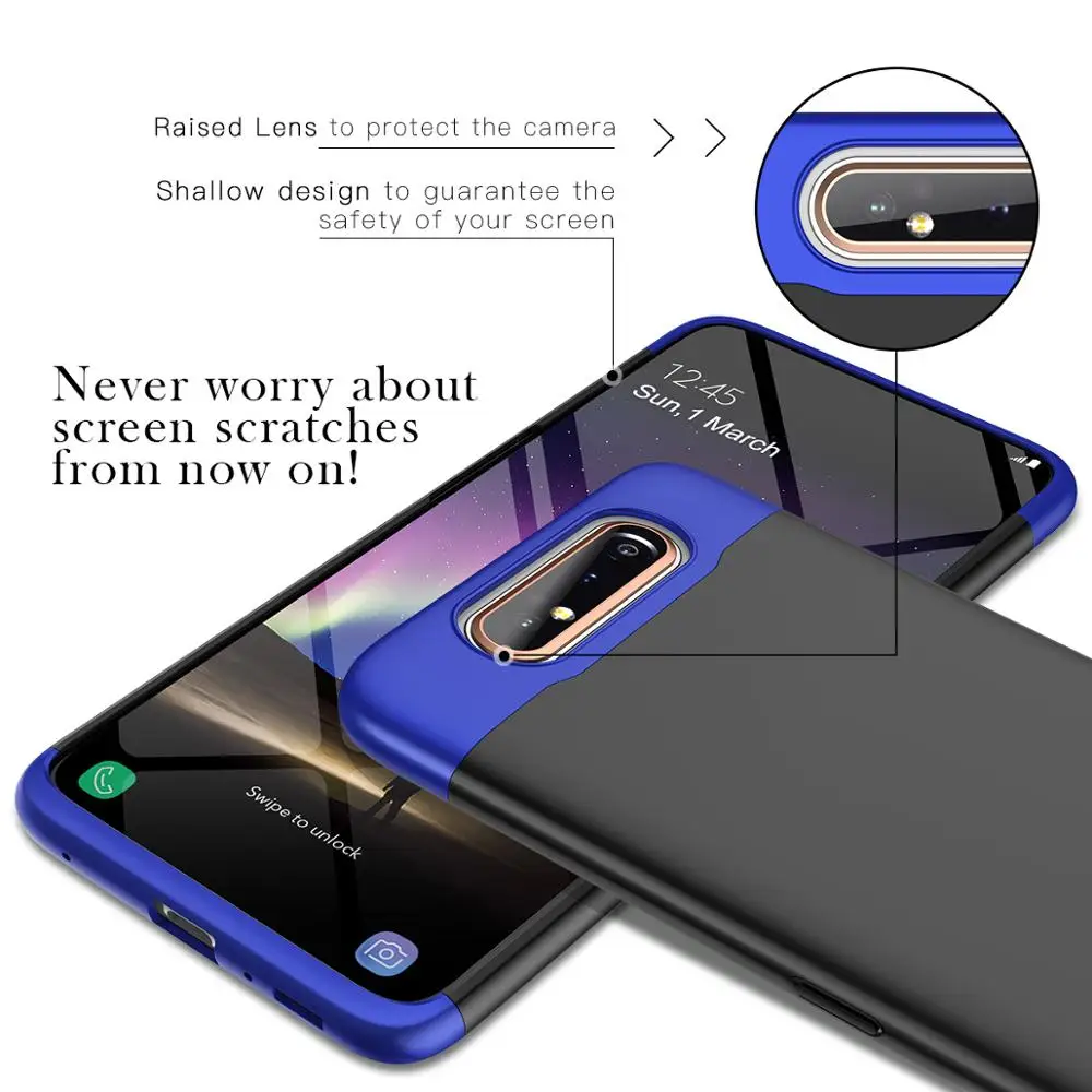 3 1 360 Visą Kūną Apima Prabanga Sunku, PC Case For Samsung Galaxy A80 Atveju, Anti-drop atsparus smūgiams gaubtas, skirtas Samsung Galaxy A80