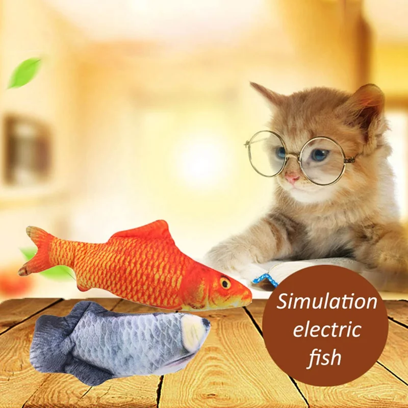 Elektroninių Naminių Kačių Žaislas Elektros USB Įkrovimo Modeliavimas Žuvų Žaislai, Šunų Kačių Kramtomoji Žaisti Kramtymas Prekes