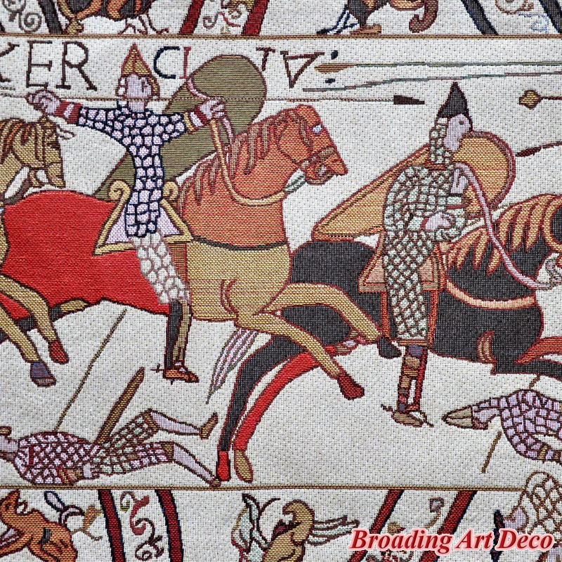 Bayeux-III Viduramžių Senojo Pasaulio Gobelenas Sienos Kabo Žakardo Pynimo Gobeleno Namų Tekstilės Apdailos Aubusson Medvilnė 151x45cm
