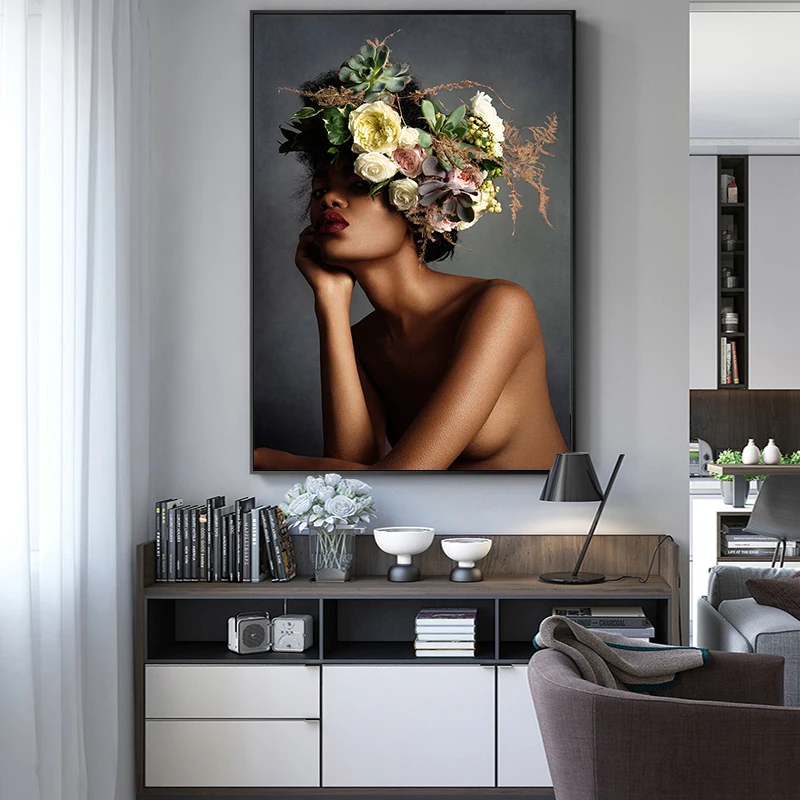 Abstraktusis Menas, Gėlių, Augalų Moteris Drobė Paveikslų, Plakatų ir grafikos Cuadros Sienos Meno Kambarį Namų Dekoro (be Rėmelio)