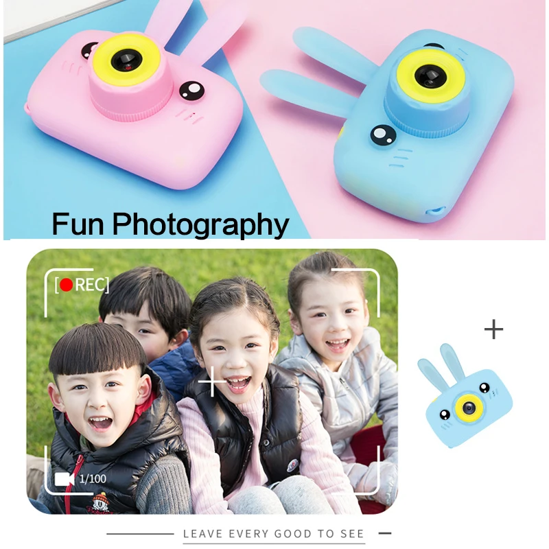 Mini Kamera Vaikams 2 colių HD 1080P Vaikai Skaitmeninis Fotoaparatas Mielas Animacinių filmų, Vaizdo Kamera Žaislai, Vaikų Gimtadienio Švenčių Dovana