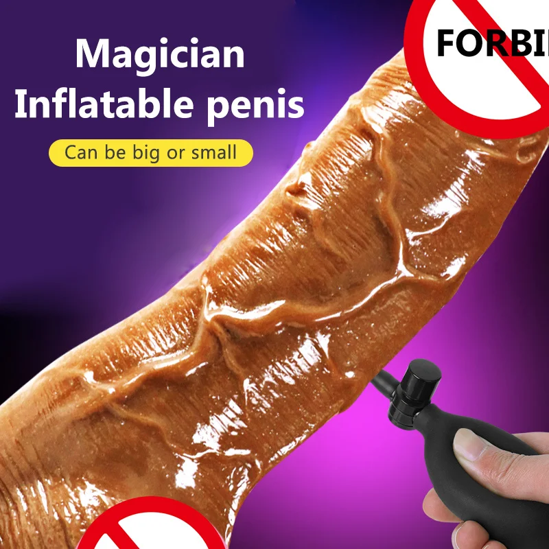 Suaugusiųjų sekso žaislai produktų moterų masturbacija oro pripūtimo prietaisas dildo Gyvis jaučiasi Minkšta Realistiškas Penis Sekso Žaislai Moterims