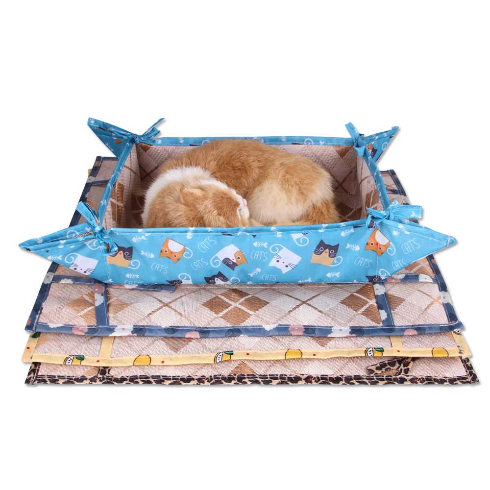 Trys Vienoje Lovoje katėms kilimėlis katės Hamakas katėms Pet products Šunų Lova Atvėsti Vasaros Ponaitis Katėms Cama Perro