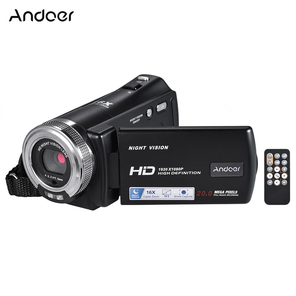 Andoer V12 1080P Vaizdo Kamera 