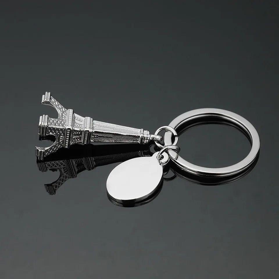 Eifelio Bokštas Paryžiuje KeyChain Antilost Key Chain Mažas Prašmatnus paketų prižiūrėtojų raktinę Vyrams, Moterims, 