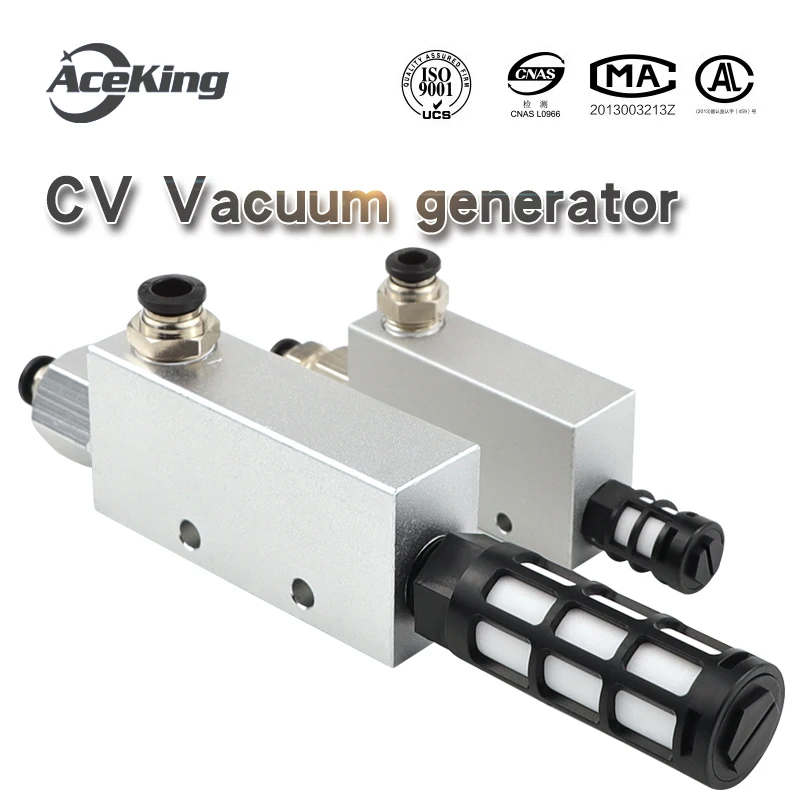 Vakuumo generatorius ACV/CV/ cv-10hs 20HS 25HS vakuumo generatorius siurbtukas neigiamo slėgio kontrolės vakuumo vožtuvas 15/20/25hs