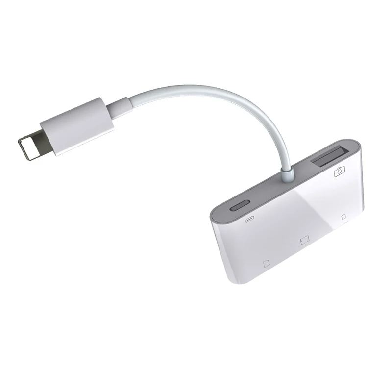 5in1 SD TF CF Kortelių Skaitytuvas USB Camera Connection Kit OTG Kabelis, Adapteris, Skirtas 