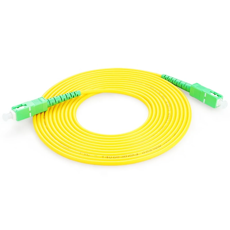 10VNT/daug Simplex mode fiber optic patch cord SC APC 3.0 mm FTTH šviesolaidžio jumper LSZH Fiber Optic Patch Cord