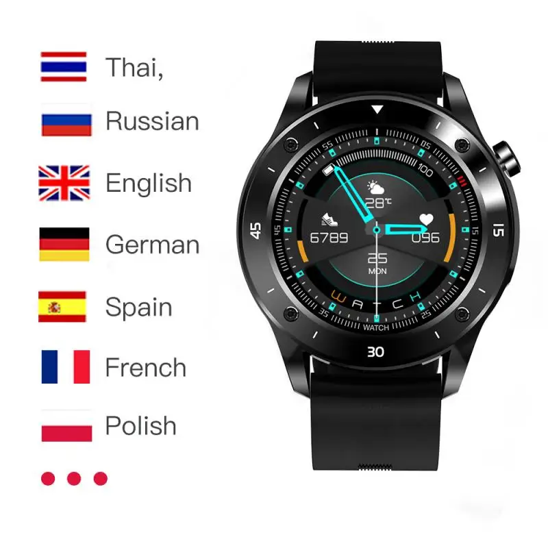 Iki 2021 m. Už F22 Smart Watch Vyrų 1.54 Colių Full Touch Širdies ritmo 