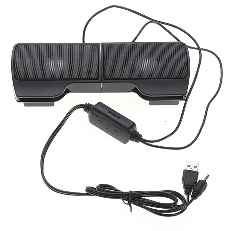 Nešiojamų Mini USB Stereo Garsiakalbis Soundbar clipon Garsiakalbiai Notebook Nešiojamas Telefono Muzikos Grotuvą Kompiuterį PC su Clip