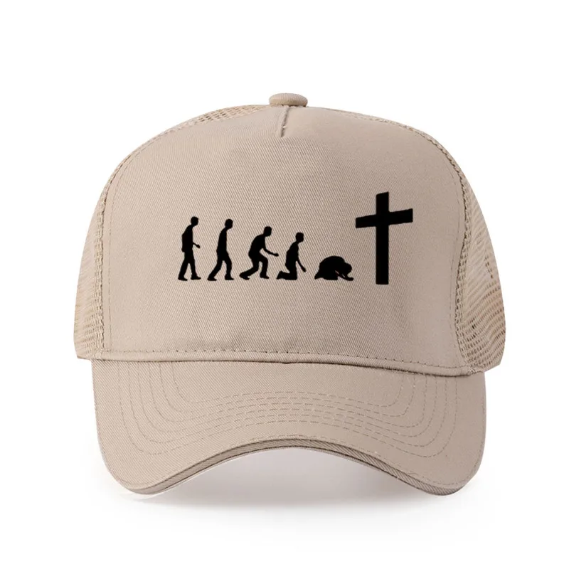 Aukštos kokybės grynos medvilnės Dievas yra Meilė, Jėzus yra Nuostabi Komanda Jėzus Evoliucija tikri Vyrai Melstis Beisbolo kepuraitę Mados Stiliaus kepurė moterims