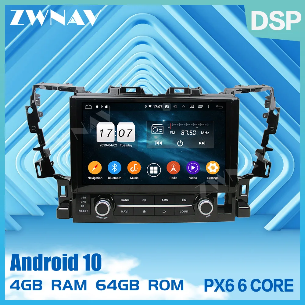 2 din IPS PX6 jutiklinis ekranas Android 10.0 Automobilio Multimedijos grotuvo Toyota Alphard-2018 garso radijas stereo GPS navi galvos vienetas