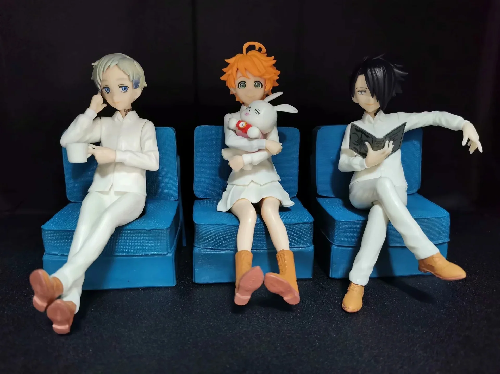Anime SEGA PM Pažadėjo Neverland Emma Norman Ray PVC Veiksmų Skaičius, Žaislas, Pažadėjo Neverland Figūrinės Kolekcionuojamos Lėlės Modelio