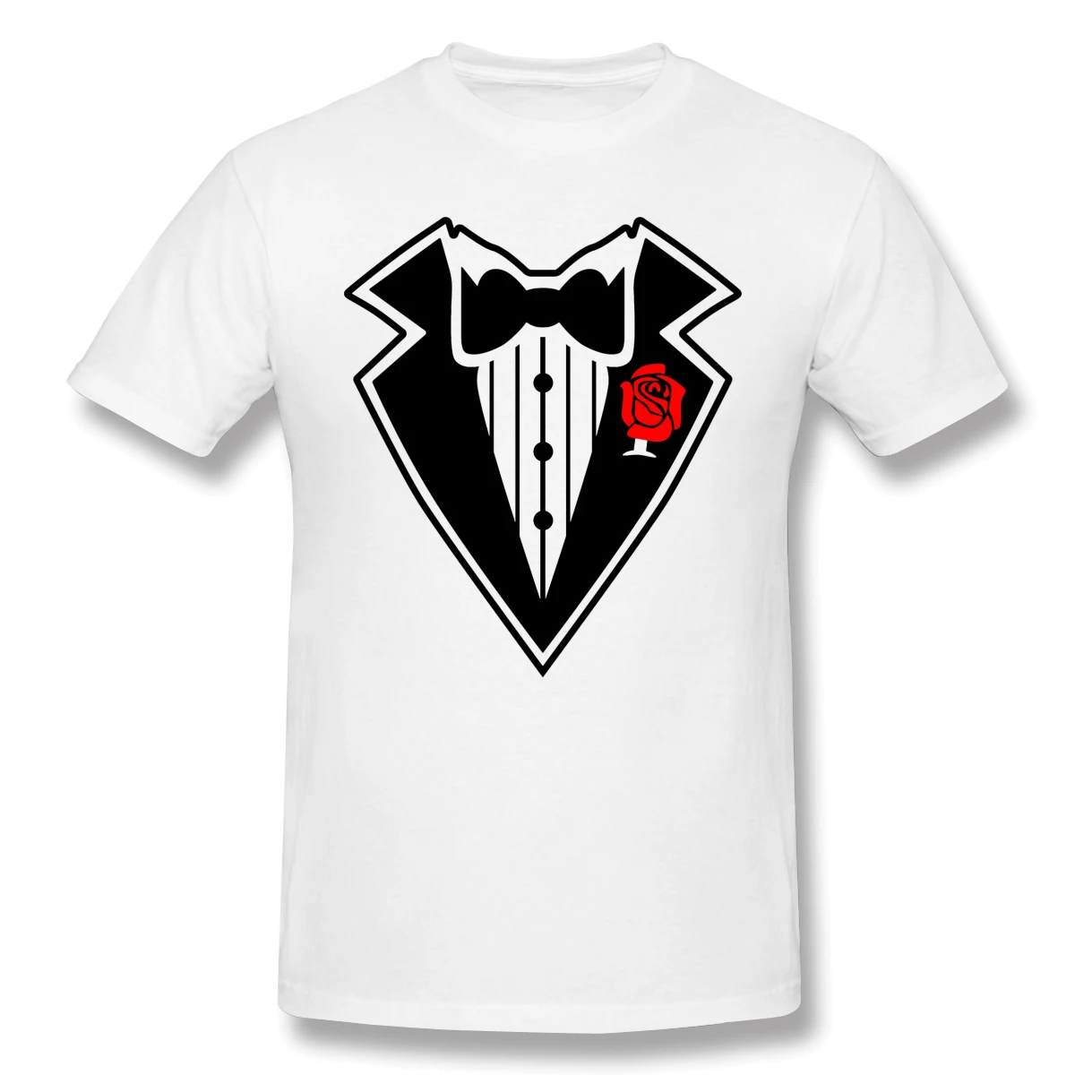 Nauja vasaros Marškinėliai GTA5 Baltas Smokingas Su Rose Love Fan Art T-Shirt Medvilnės GTA ofertas Tee Marškinėliai